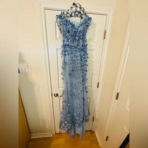Blue Terry Costa prom/formal dress